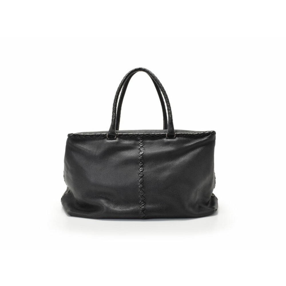 Bottega Veneta Boston bag black intrecciato leather